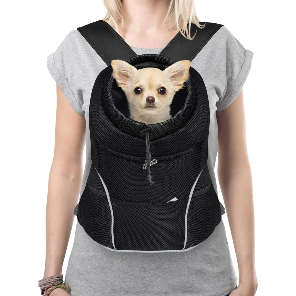 YUDODO Dog Front Carrier Backpack For Small Dogs, With Safety Belt
